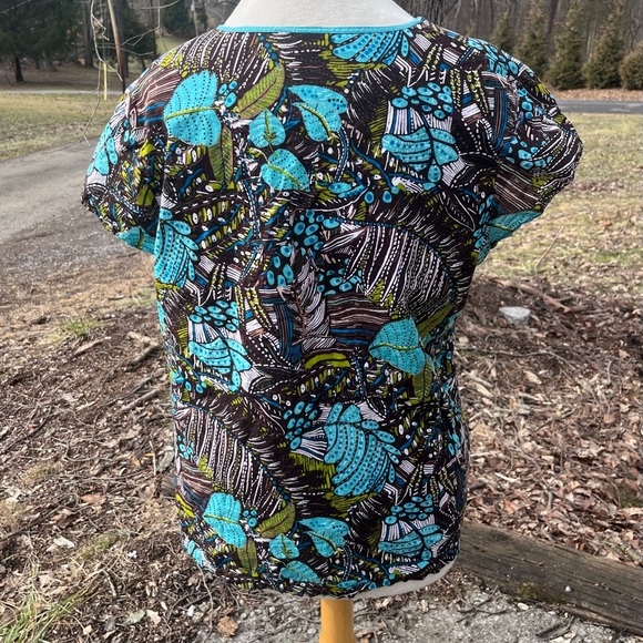 CATO ASSORTED LEAF PATTERN WOMENS XL TOP - Picture 6 of 10